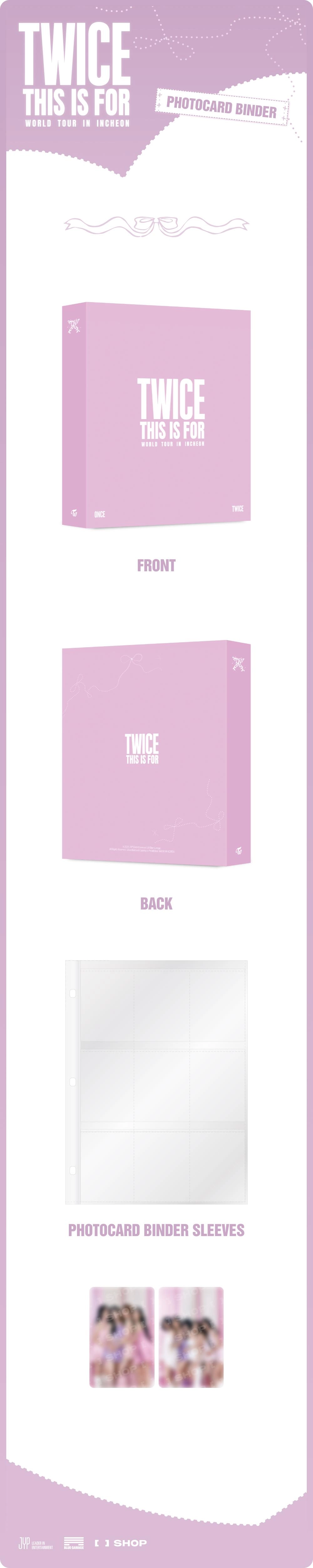 TWICE THIS IS FOR PHOTOCARD BINDER DETAIL